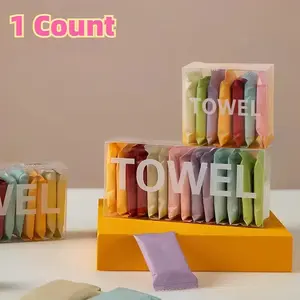 Portable Compressed Disposable Towel, 1 Box Thickened Compression Disposable Face Towel, Travel Towels, Perfect for Travel & Home Use