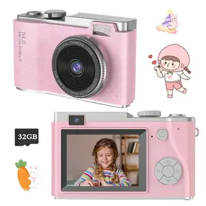 Digital Camera Toy Kids Camera Toy Portable Camera Toy 1080p Full HD Digital Camera Toy for Girls Boys Teen Students with 32GB Card Perfect for Travel Birthday Gifts and Daily Use Thanksgiving Gift Boys Girls Gift Childrens Camera Toy