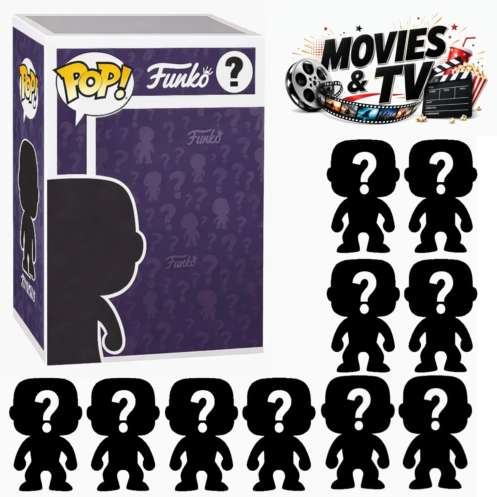 Pack of 10 Surprise Mystery Movies & TV Funko Pop! Randomly Selected