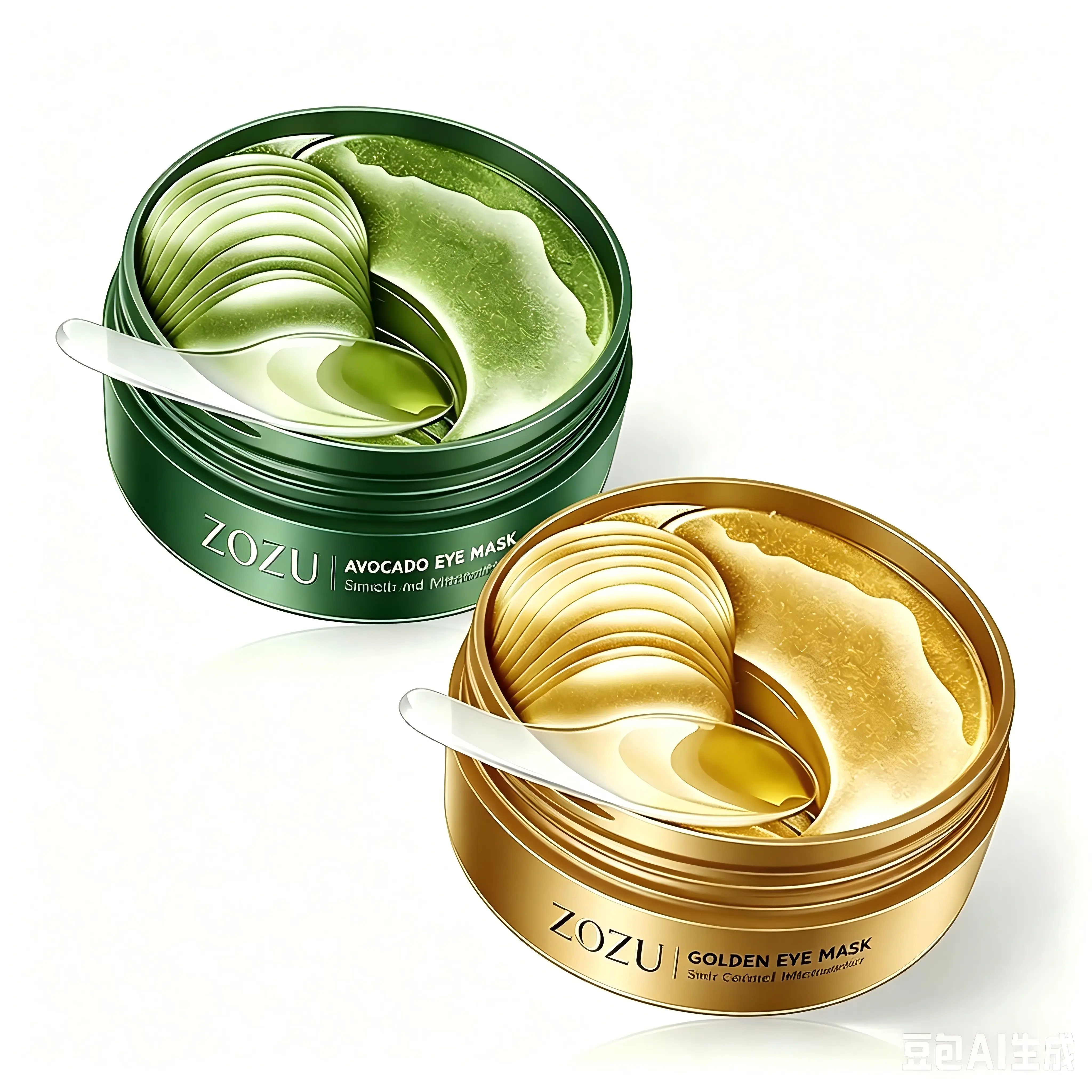 120pcs Avocado & Gold Eye Mask: AM Brightening & Hydration, PM Repair & Depuffing – The Daily Must-Have for Dark Circles & Dryness Alternate Use To Reduce Puffiness And Soothe Dry Skin,Daily Eye Care Product for Dark Eye Bags