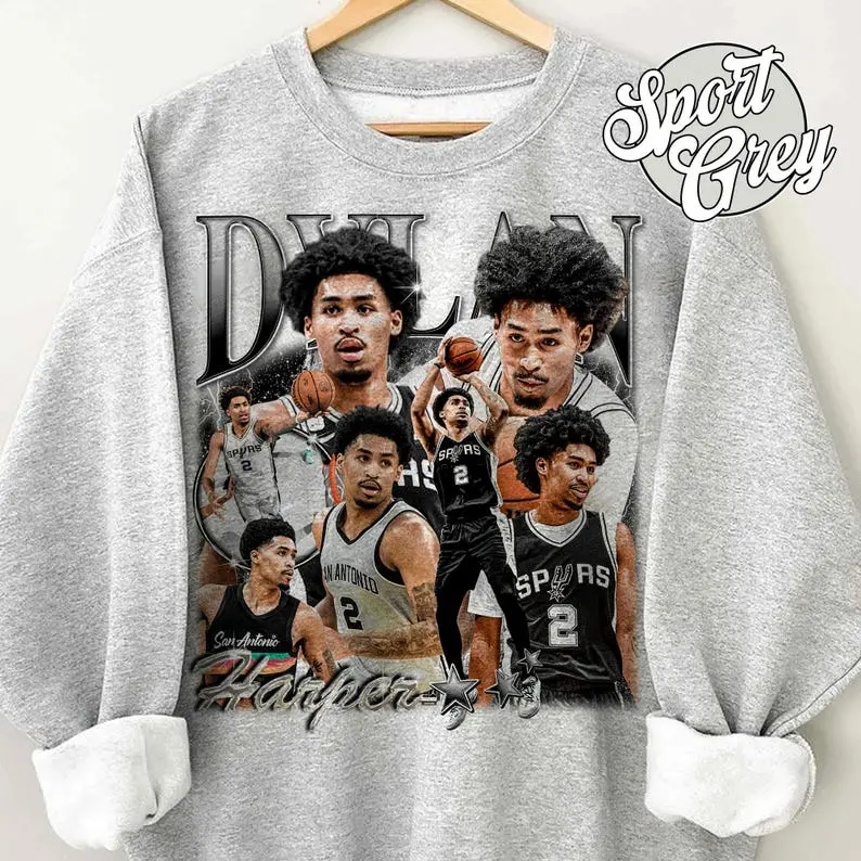 [Sale off up to 50%] Vintage Dylan Harper Basketball Bootleg Rap Sweatshirt, streetwear graphic tee