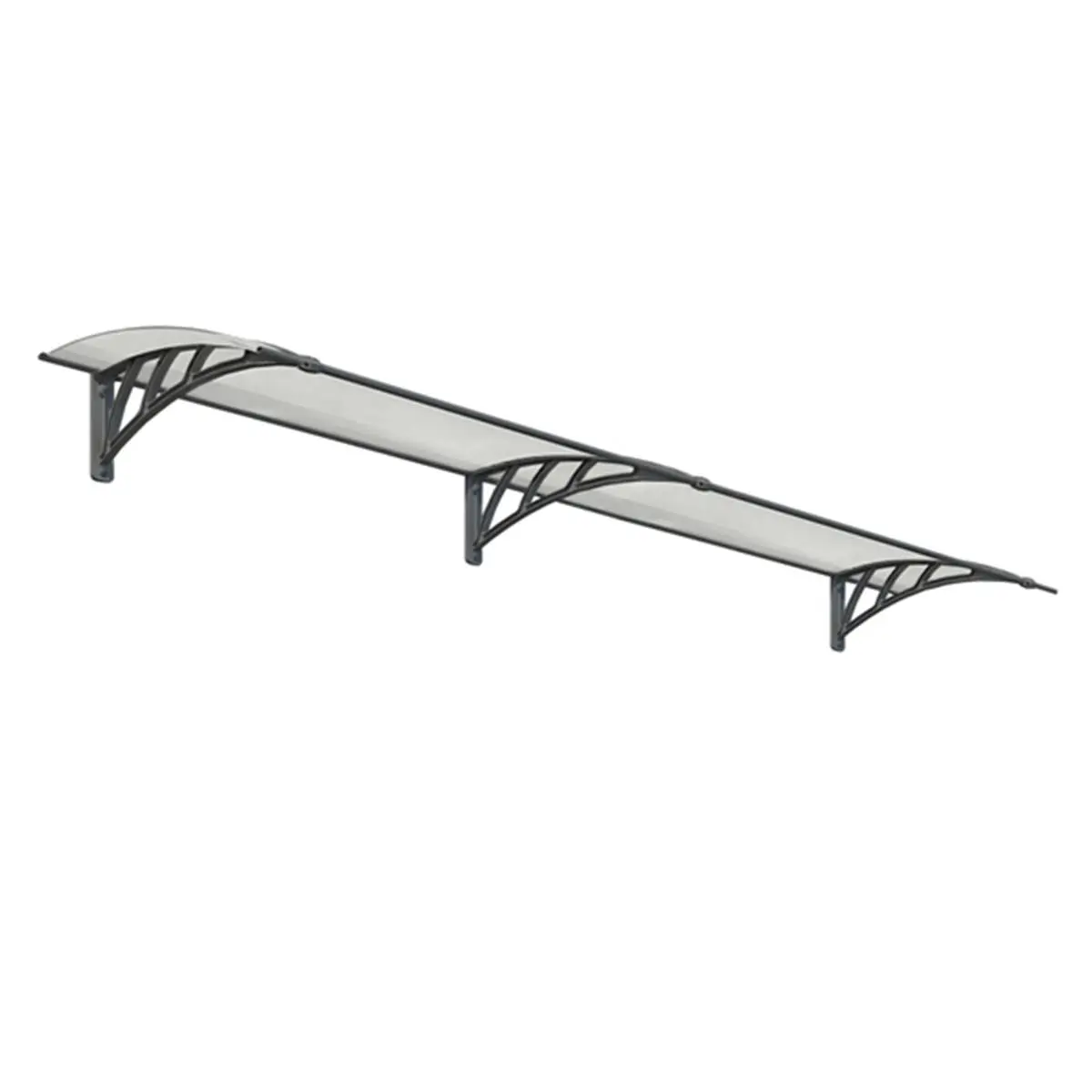 212 MAIN Palram-Canopia Awning Kit, 3x9 Size Translucent Twin-Wall, DIY Setup UV Blocking Car Exterior Sunshade for Door Protection