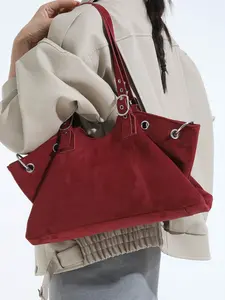 Ladies' One Shoulder Tote Bag, Fashionable Simple Casual Retro Style, Large Capacity Versatile for Daily Commuting Shopping