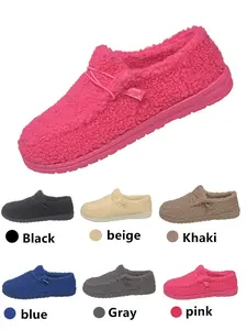 Luxury Comfortable Women's Slippers, Soft Memory Foam, Lightweight Indoor Shoes, Polar Fleece Lined, Easy Slip-On Loafers, Bedroom Slippers