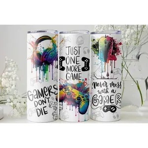 Gamer Tumbler, Gift For Gamer, 20oz 30oz Skinny Tumbler, Gamer Cup Tumbler, Coffee Cup, Gaming Gift