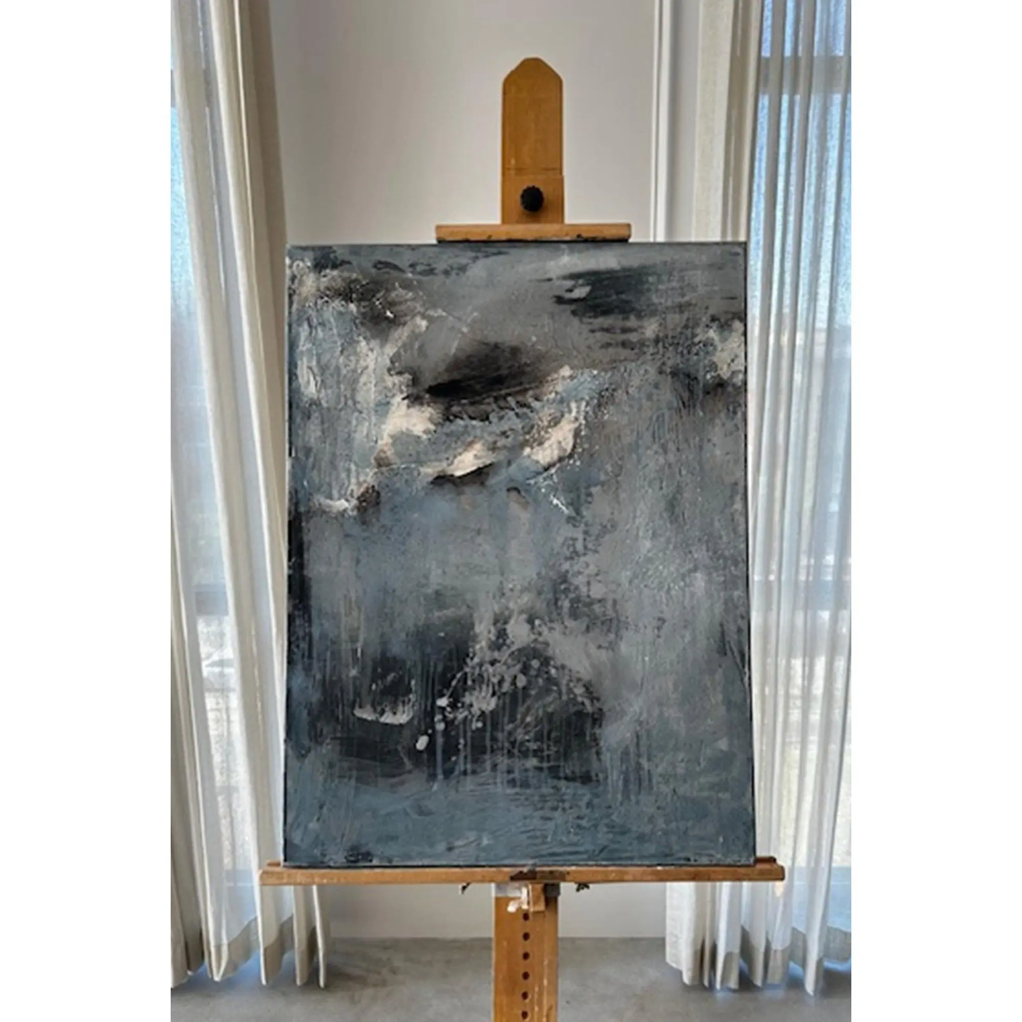 Monica Bressan Salt Memory Original Painting on Canvas 24" X 32"