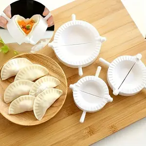 Plastic Dumpling Molds, Available in Three Sizes, Used for Making Handmade Pies, Dumplings, Dough Press, Manual Dumpling Molds, Quick Dough Press, Plastic Dumpling Tongs, Suitable for Homemade Cooking, Kitchen Gadgets