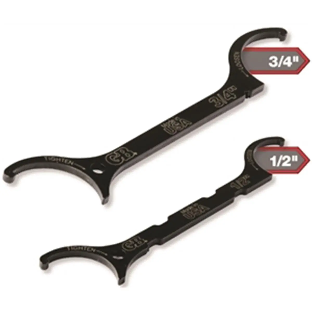 212 MAIN Gb-Gardner Bender LNW-KIT Steel Locknut Wrench - Thin Shape, 2 Sizes (0.5 in., 0.75 in.), Etched Marks, Hooked Tips, Fits Most Nuts