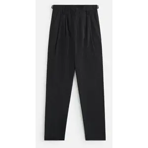Kith Women's Script Logo Aidan Pleated Black Trousers Size 25