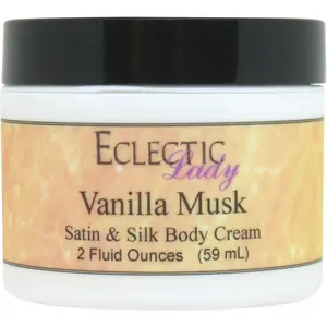Vanilla Musk Satin and Silk Cream,  Body Cream, Body Lotion