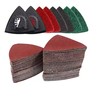 Oscillating Tool Sanding Pads Kit,Scrubbing Pads for Surface Sanding,Mechanical Maintenance Cleaning,Polishing,Deburring