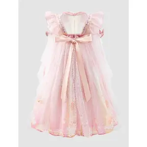 Hanfu dress for girls, new children's ancient-style spring and autumn princess dress, popular traditional Tang suit