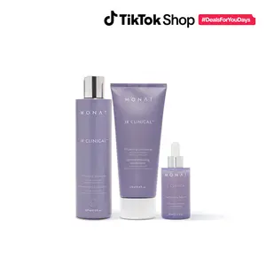 MONAT IR Clinical Hair Thinning Defense System | Thickening Shampoo, Conditioner & Scalp Serum for Fuller-Looking Hair