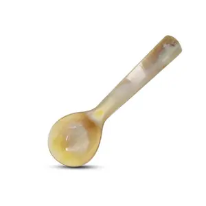 Medieval Warrior Handmade Ox-Horn Spoons Caviar Serving Spoon 10-inches Overall