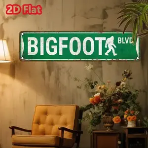Bigfoot Blvd Vintage Aluminum Sign 2D Painting for Home Bar Wall Decor Living Room Bedroom Kitchen House Home Decoration