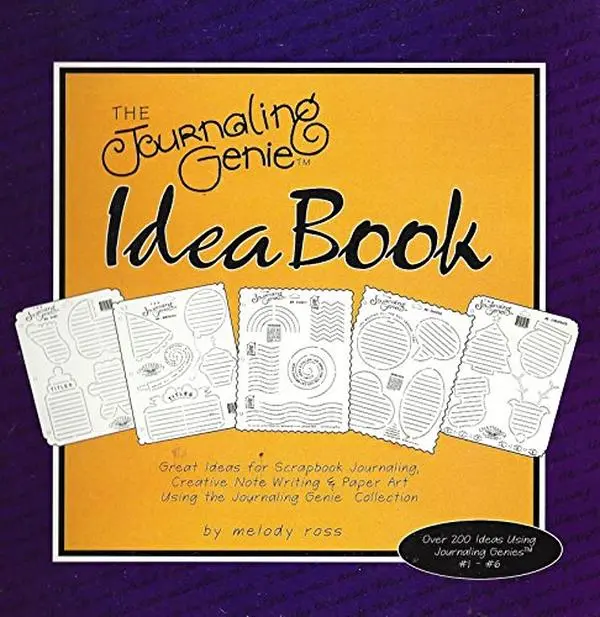 Used Soft Cover Book - The Journaling Genie: Idea Book by Melody Ross (Unknown Binding) - English, Scrapbook Journaling Templates, Great Ideas, Very Good Condition, Creative, Chatterbox Inc