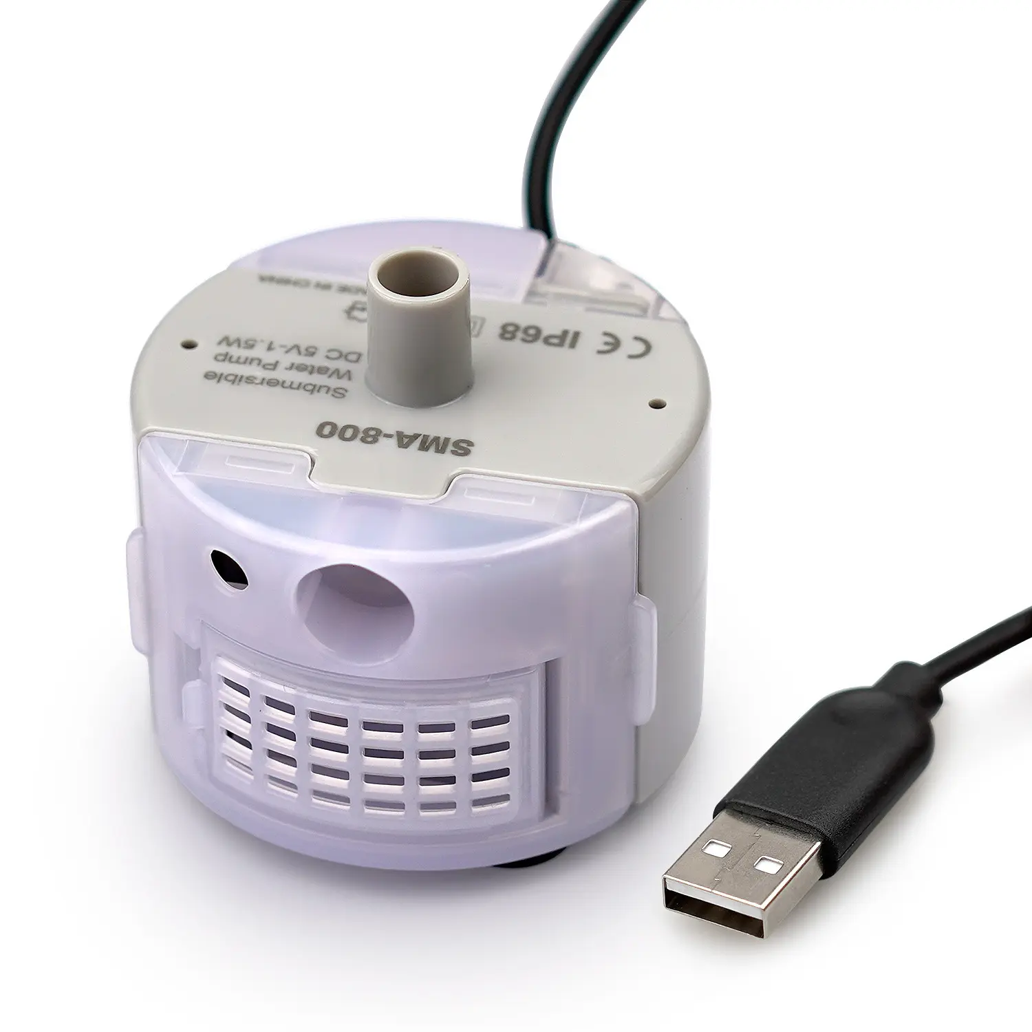 Homtyler Water Pump Replacement for 4L Pet Water Fountain Only, USB Powered for 1 or 2 Faucet Cat Water Fountain