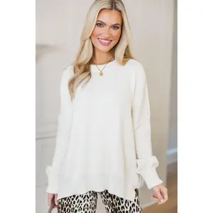 Give You Joy White Dolman Sweater