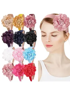 Boho Style Flower Decor Headband, Fashionable Hair Accessories for Women & Girls, Minimalist Headwear Suitable for Thick Hair
