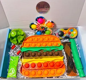 Cheeseburger pop it fidget box by Sweetest Fidgets