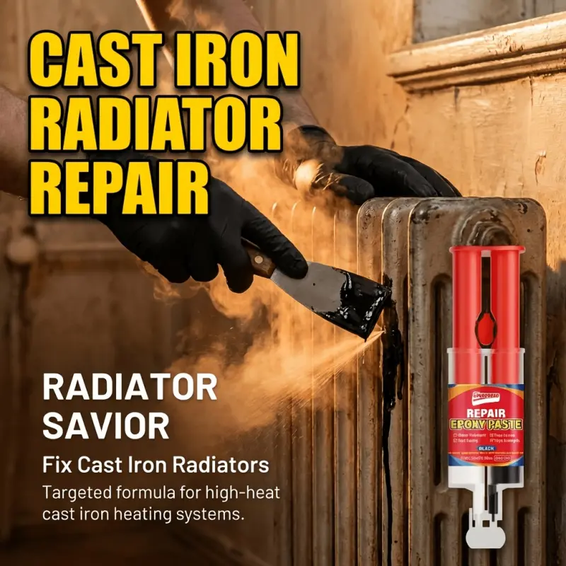 Black Repair Epoxy Paste Cast Pipe Leak Sealant Heavy Duty Metal Putty Leak Proof Seal