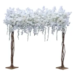 White Rose Cherry Blossom Hang Wisteria Wedding Floral Arrangement  S-A7568 Faux Artificial Flowers Decorative