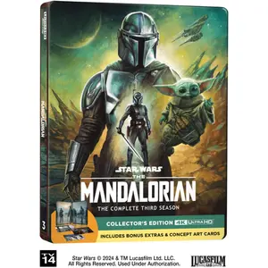 The Mandalorian: The Complete Third Season  [4K ULTRA HD BLU-RAY MOVIE] 4K Mastering, Steelbook, Subtitled, Bilingual Packaging