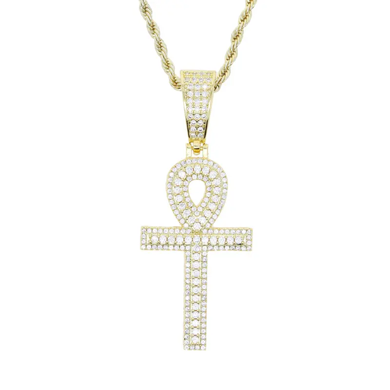 Round headed golden cross