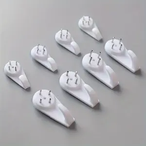 8pcs Seamless Nail Hook Towel Hook Picture Frame Picture Bracket Wall Hanging Hardware Accessories Manufacturers Wholesale Wedding Cross-stitch Invisible Wall Hanging