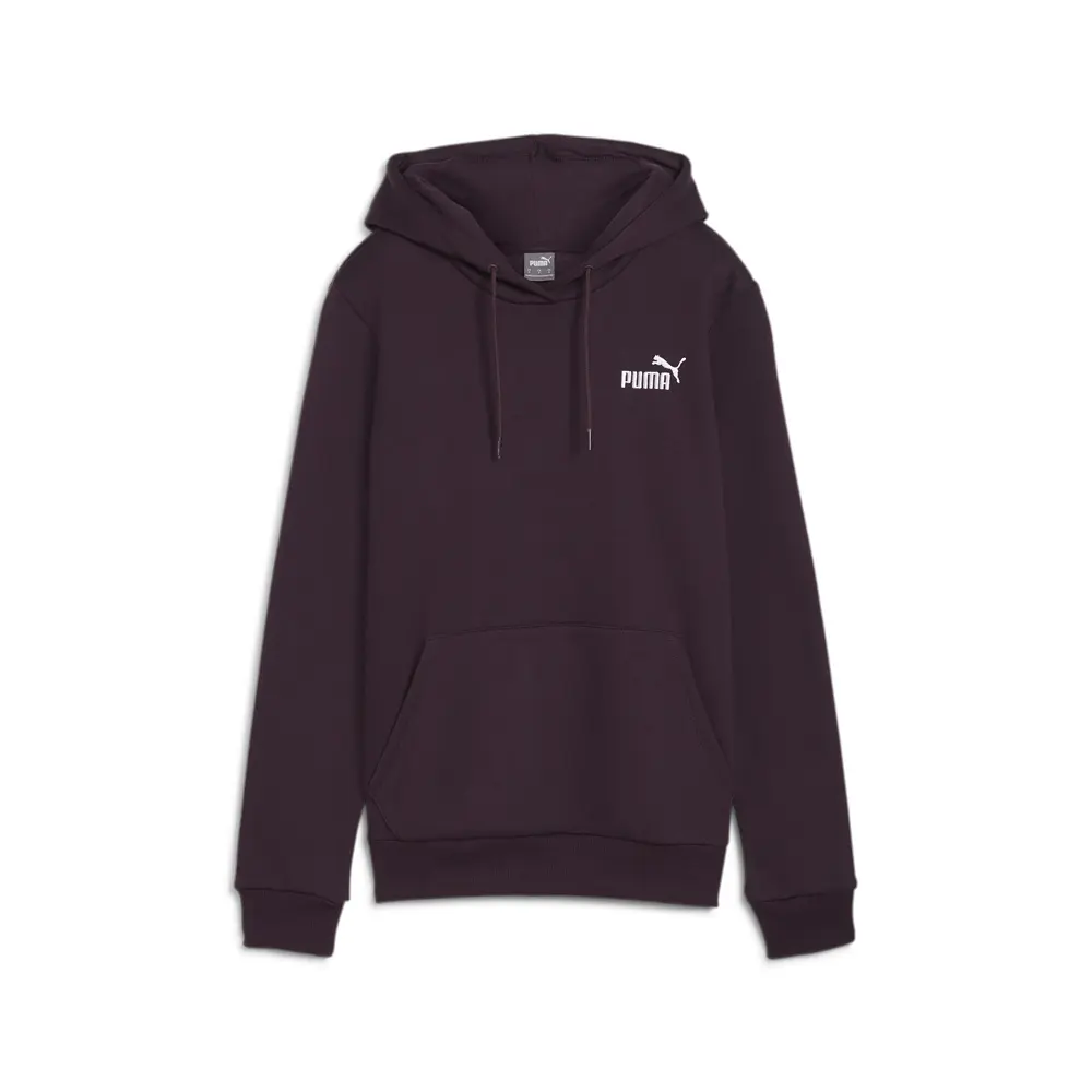 PUMA Womens Essentials Embroidered Logo Hoodie Casual Outerwear Casual - Purple