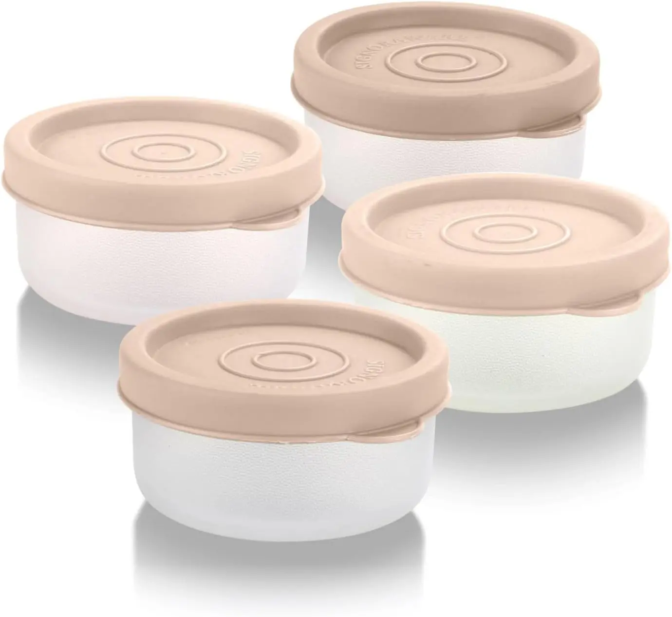 Reusable Condiment Cups 4-Piece Set Portable Lunch Box Dressing Containers