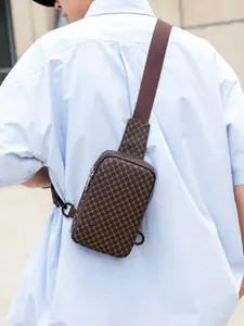 Men's Mini Chest Bag, Fashionable Small Crossbody Shoulder Bag, Casual Phone Pouch, Stylish Men's Satchel, Everyday Crossbody Bag, Ideal for Daily Use