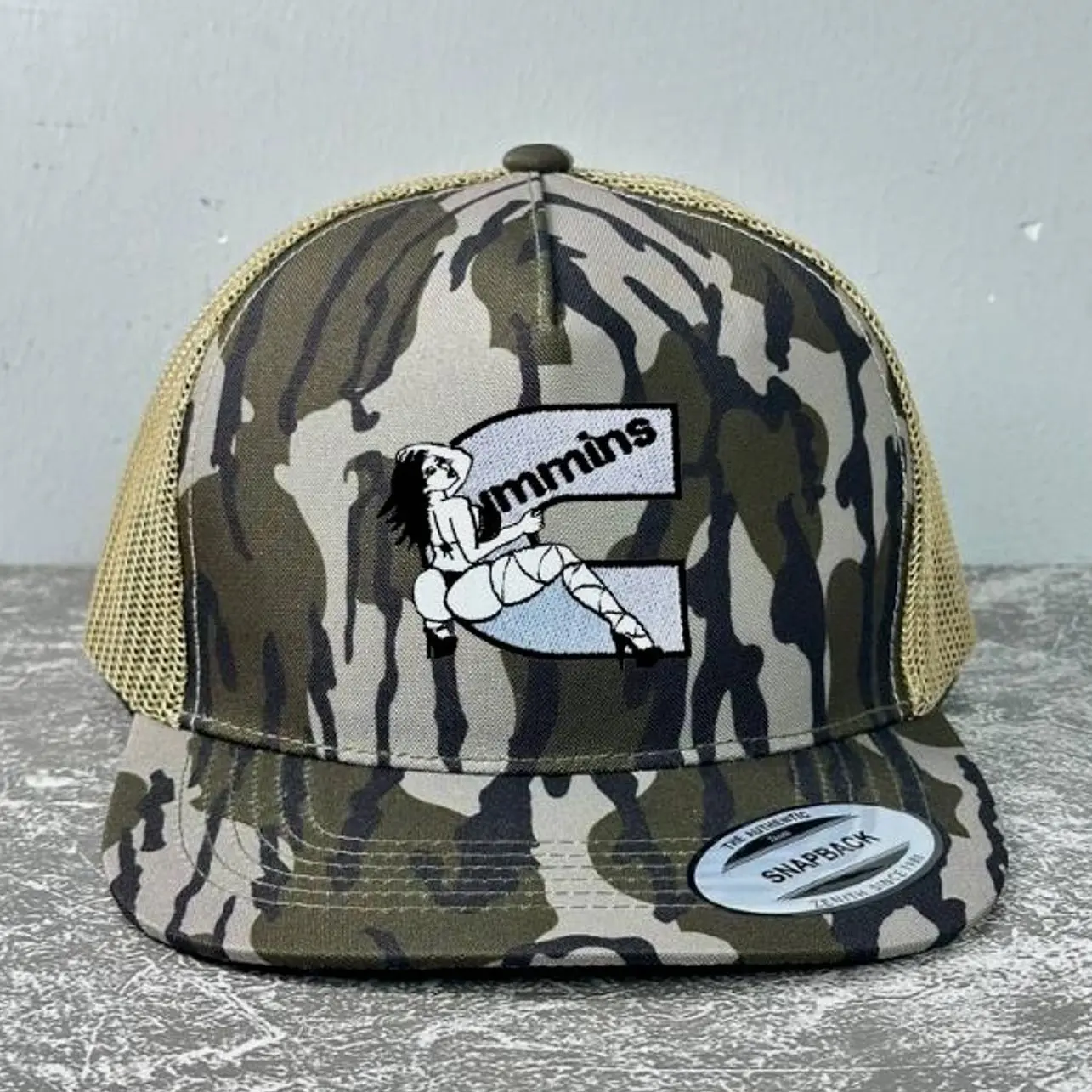 Cummins Embroidered Retro Hat Trucker Hat Many Colors Snapback Hat, Unisex Casual Street Style, Gift Idea For Her Him, Unisex Everyday Wear