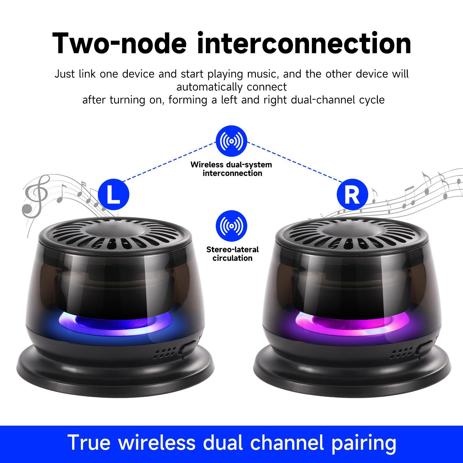G200 Magnetic Bluetooth Speaker,Portable Mini Bluetooth Speaker with Phone Stand,Game Mode,7H Playtime,TWS,RGB Light,Perfect Teen Gift for Camping & Home Decor