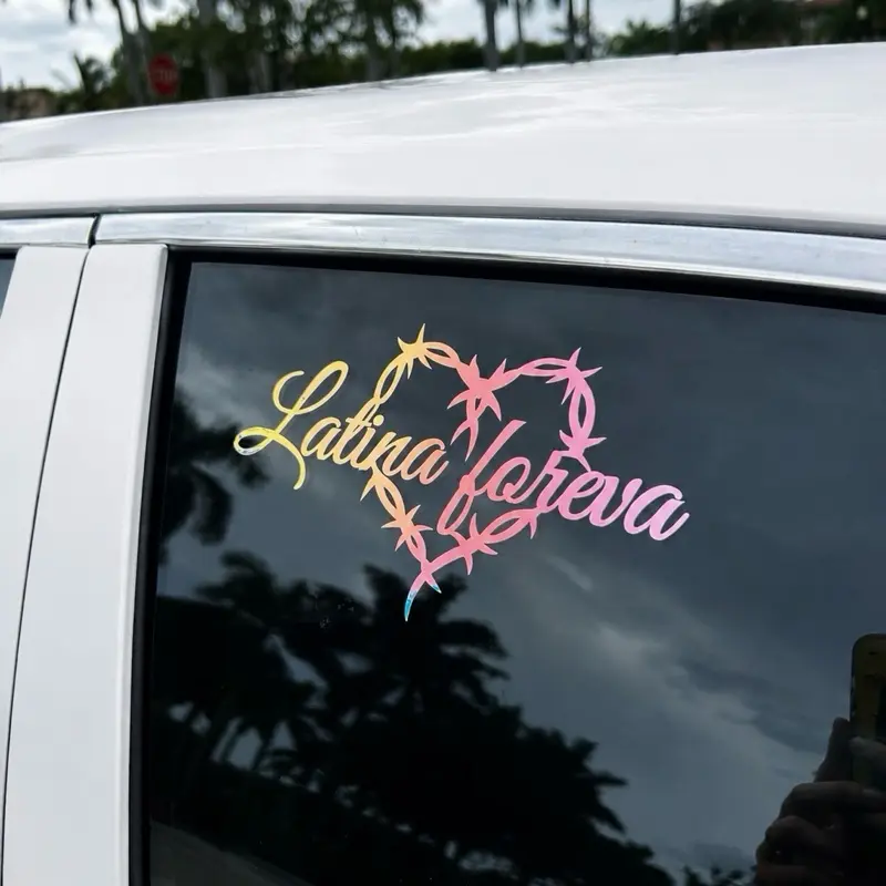 Latina Waterproof Sticker, Automotive Decals for Vehicle Exterior Decoration, Car Decal Suitable for Any Surface