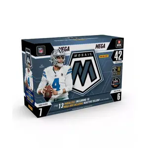 2025-26 Panini Mosaic Football Mega Box (Reactive Yellow)