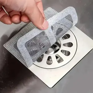 Hair Filter Cover, Disposable Shower Drain Plug, Drain Protector, Bathroom Accessories, Anti-Hair Insect Sink Strainer Patch, Efficient Hair Debris Blocker, Anti Clogging Drainage