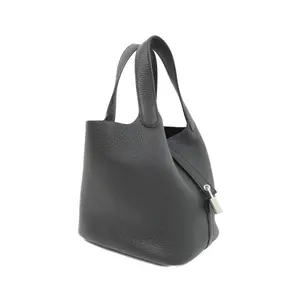 Pre-owned HERMÈS Calfskin Shoulder Bags Hermes Picotin Lock PM Clemence Tote Bag