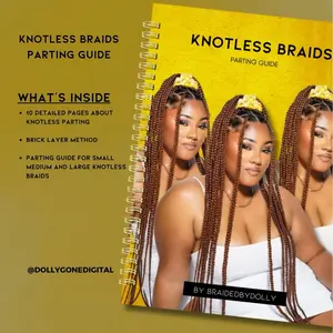 Knotless Braid Parting Guide with Bonus Length for Hair Styling ebook