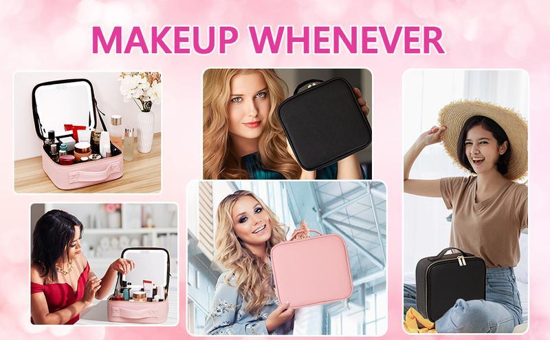 Portable Makeup Bag Colorful Matte Waterproof, TikTokShopBlackFriday Customizable Storage, Perfect for Travel  Makeuporganizer  Pouch, Made for Girls on the Go Zipper