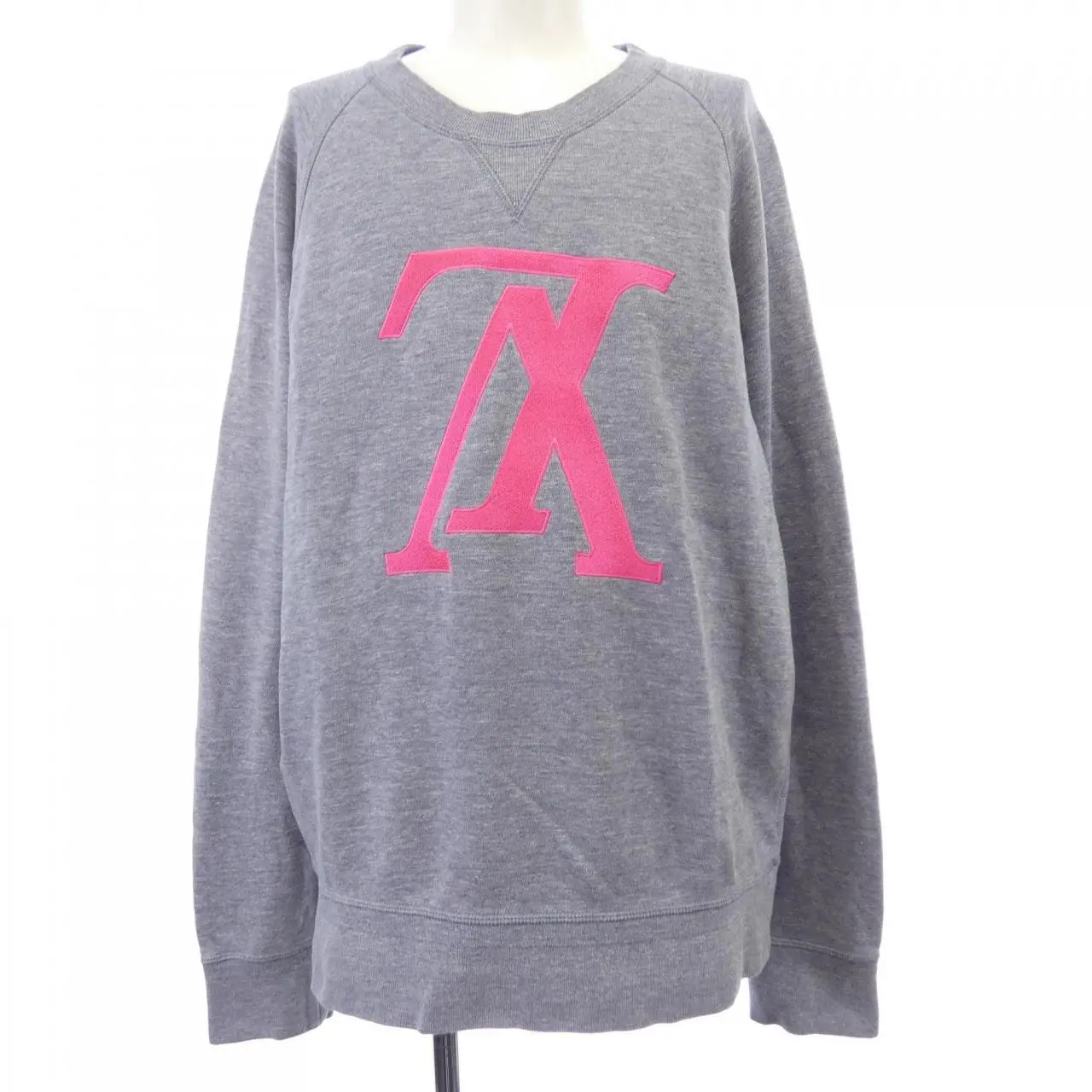 Pre-owned Louis Vuitton Cotton Small Leather Goods Upside Down LV Logo Sweatshirt