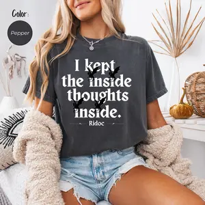 Ridoc Quest Squad T-Shirt | I Kept The Inside Thoughts Inside | Comfort Colors® | Basgiath War College Apparel | Romantasy Book Club Gifts