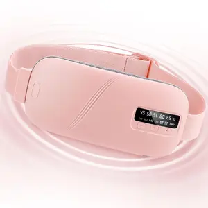 1 piece of palace treasure, 5 levels of hot compress and 4 levels of vibration graphene warm palace treasure, waist protection and warm palace belt, abdominal belt with screen display velvet cotton fabric Multifunctional Heating Pad