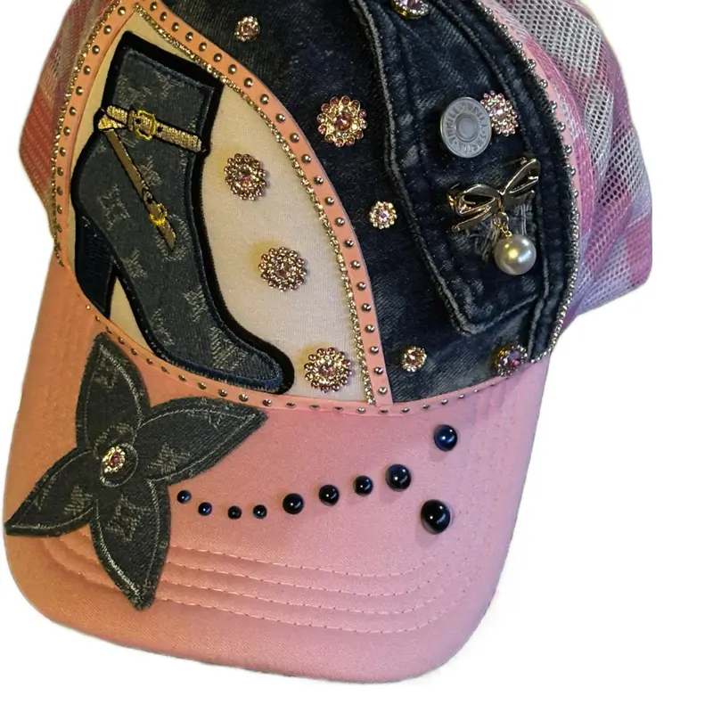 Handcrafted Design Patchwork Trucker Hats