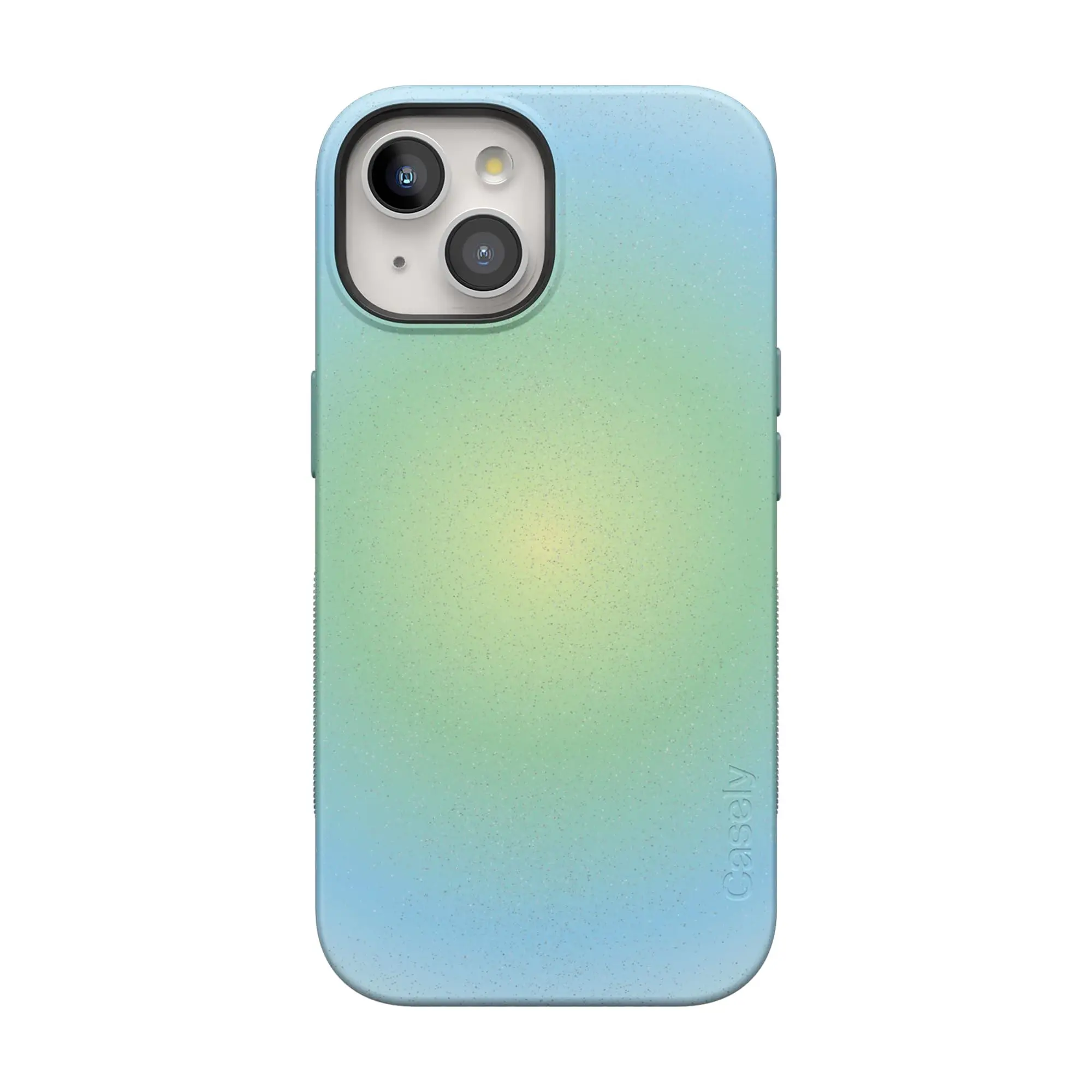 Casely iPhone 15 Case | Aura | Green Inner Glow | Bold Protective Design | Compatible with MagSafe