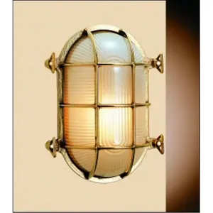Weems & Plath  Oval Brass Bulkhead Light