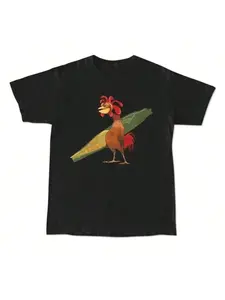 Chicken Joe shirt, Beach Surf unisex T-shirt, Round Neck, Menswear, back printed casual classic gift for friends, top of the line men's gift for her
