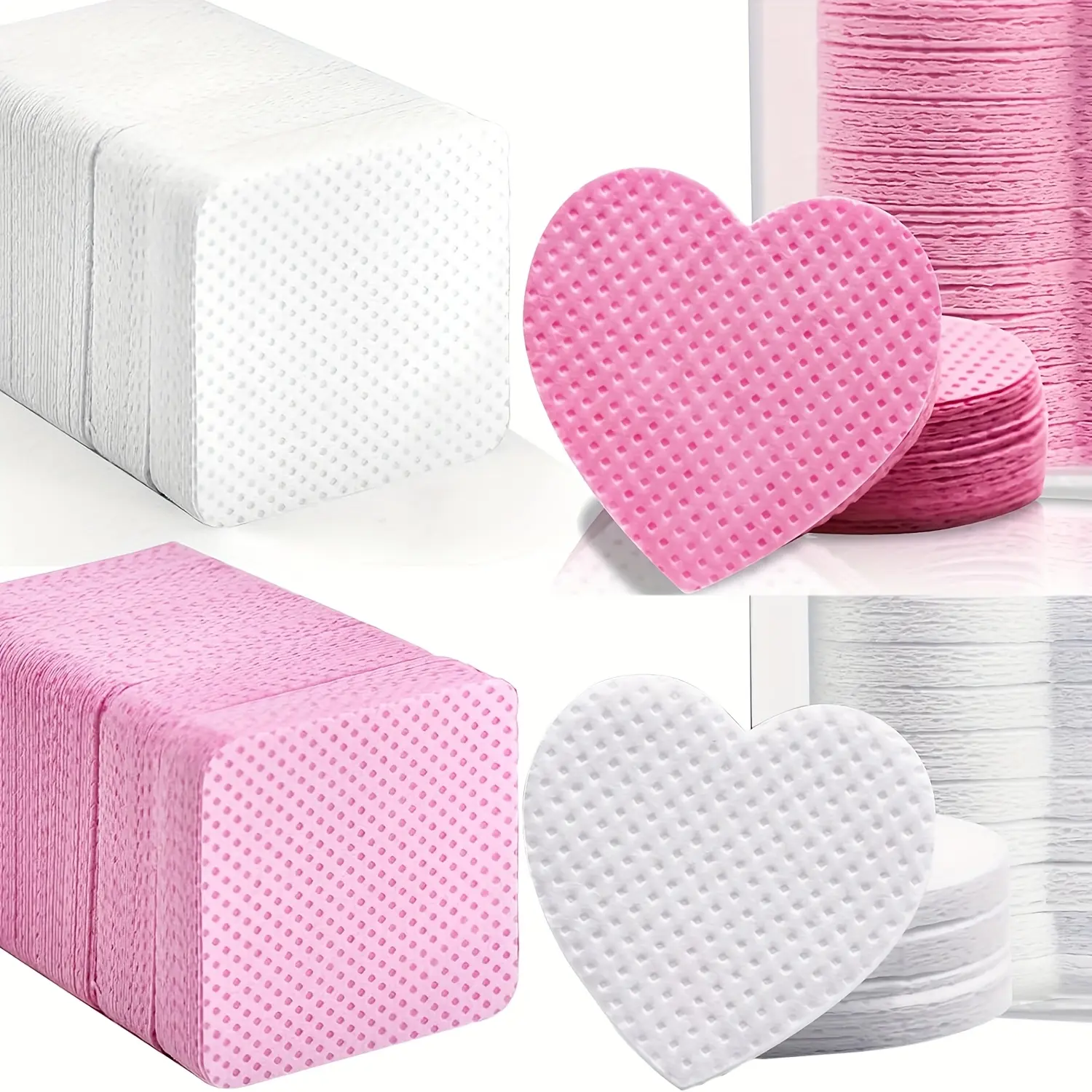 Lint Free Nail Wipes 100pcs Nail Polish Remover Pads Nail Art Remover Soft Absorbable Eyelash Extension Glue Cleaning Wipes