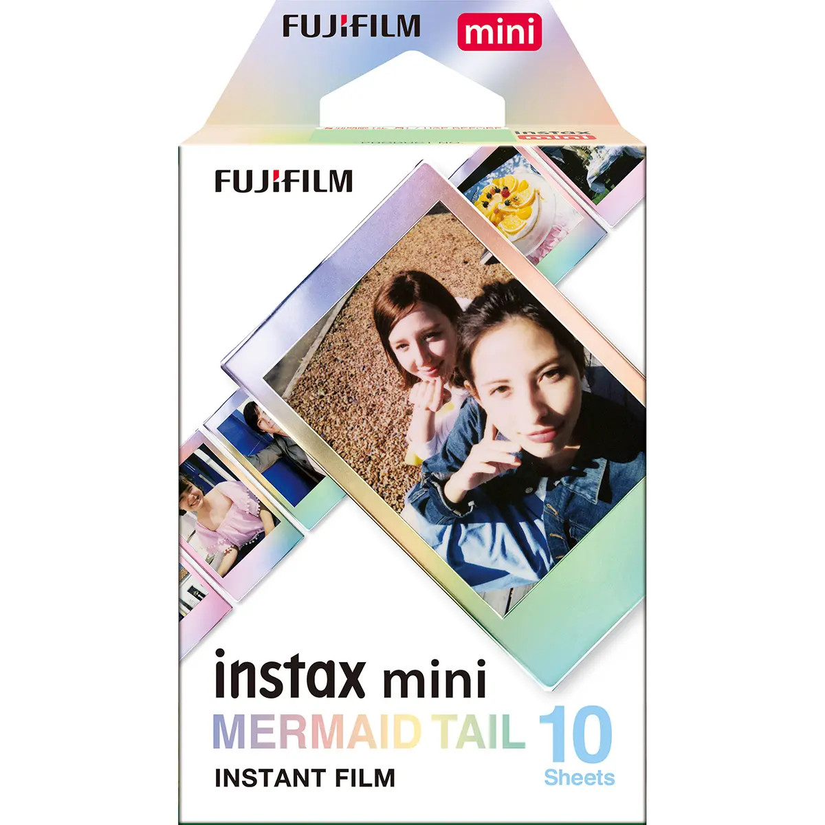Fujifilm Instax Mini Series Instant Camera Film Accessories, Mermaid Tail Pattern, 10 Exposures