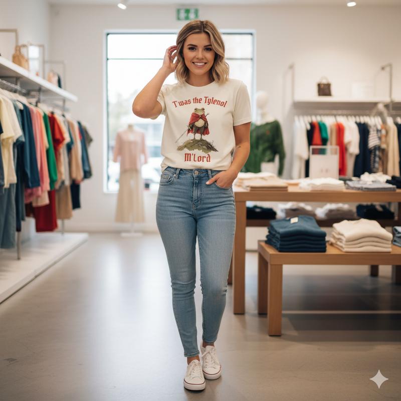 Twas the Tylenol M'lord Funny Shirt Anti RFK Jr Frog Liberal Meme Tshirt Cotton Short Sleeve Graphic Tee for Men and Women All Seasons Comfortable Fit